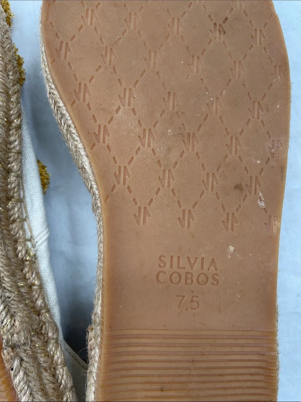 NEW! Silvia Cobos Espadrille Slip-On with Pom Details. 7.5.